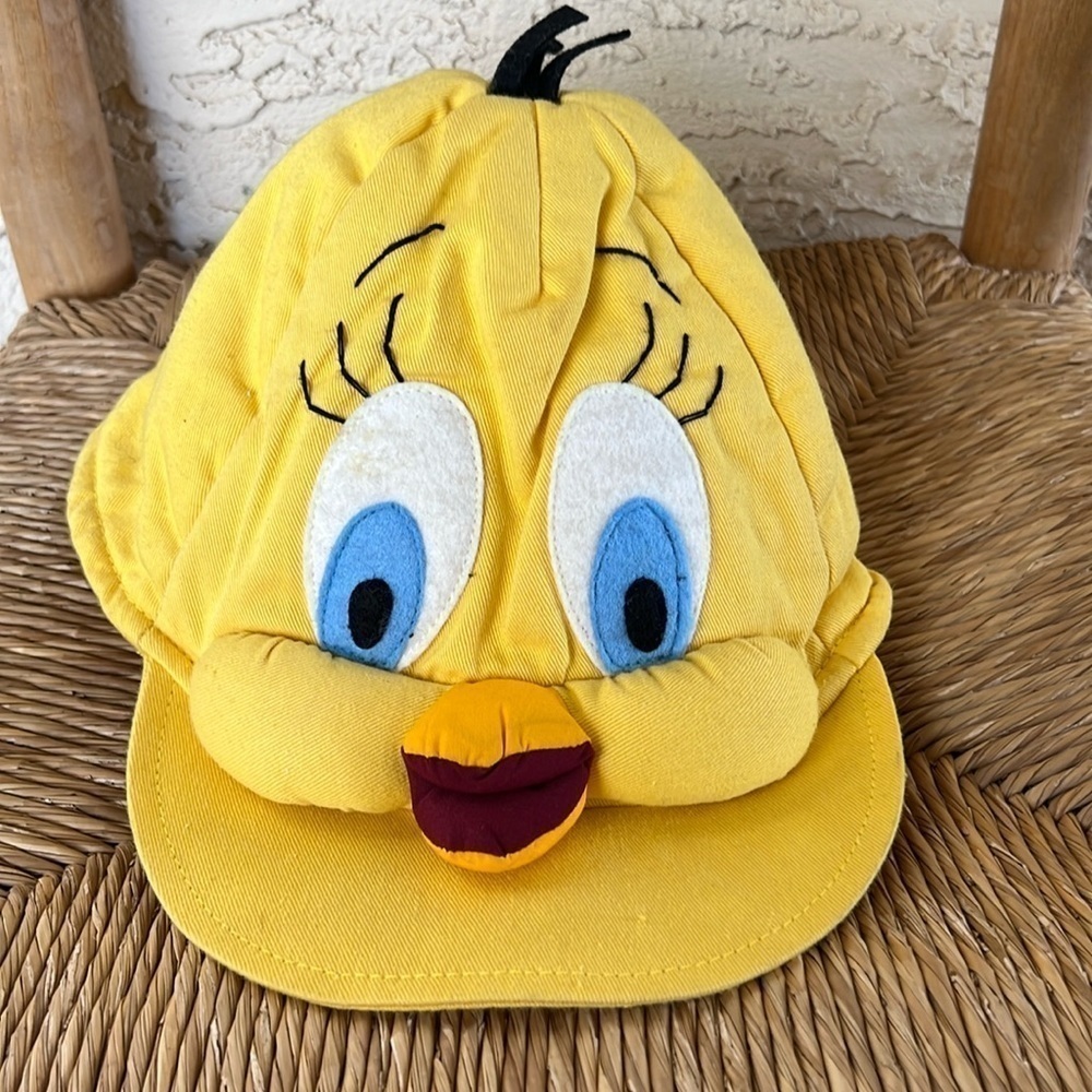 Vintage Plush 1989 Tweety Bird Hat (youth size)